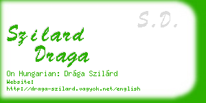 szilard draga business card
